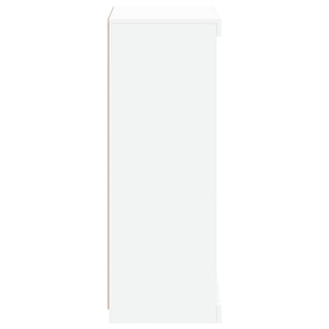 vidaXL Sideboard with LED Lights White 41x37x100 cm