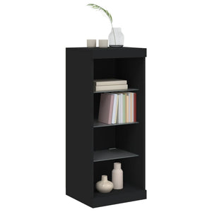 vidaXL Sideboard with LED Lights Black 41x37x100 cm