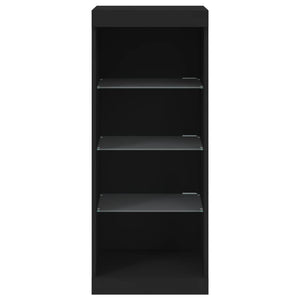 vidaXL Sideboard with LED Lights Black 41x37x100 cm