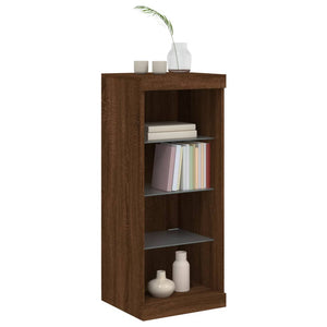 vidaXL Sideboard with LED Lights Brown Oak 41x37x100 cm