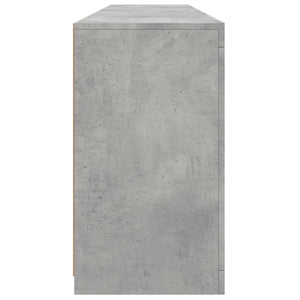 vidaXL Sideboard with LED Lights Concrete Grey 162x37x67 cm