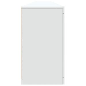 vidaXL Sideboard with LED Lights White 283x37x67 cm