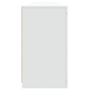 vidaXL Sideboard with LED Lights White 283x37x67 cm