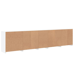 vidaXL Sideboard with LED Lights White 283x37x67 cm