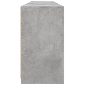 vidaXL Sideboard with LED Lights Concrete Grey 181.5x37x67 cm