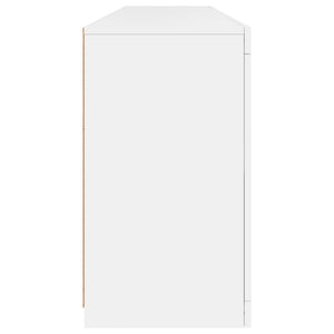 vidaXL Sideboard with LED Lights White 164x37x67 cm