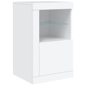 vidaXL Sideboard with LED Lights White 164x37x67 cm