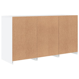 vidaXL Sideboard with LED Lights White 123x37x67 cm