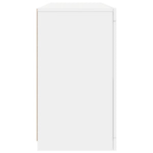 vidaXL Sideboard with LED Lights White 142.5x37x67 cm