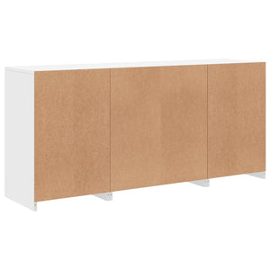 vidaXL Sideboard with LED Lights White 142.5x37x67 cm