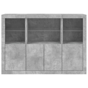 vidaXL Sideboards with LED Lights 3 pcs Concrete Grey Engineered Wood