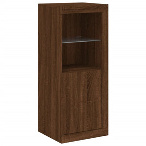 vidaXL Sideboards with LED Lights 3 pcs Brown Oak Engineered Wood