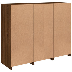 vidaXL Sideboards with LED Lights 3 pcs Brown Oak Engineered Wood