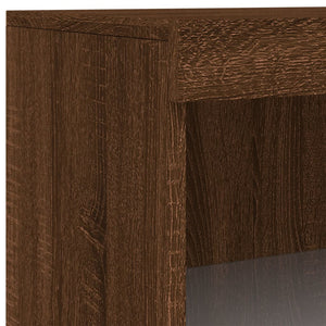 vidaXL Sideboards with LED Lights 3 pcs Brown Oak Engineered Wood