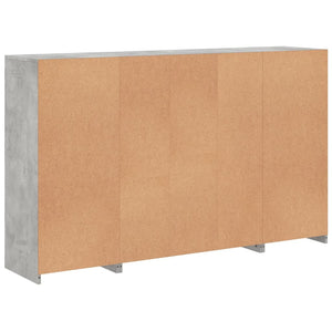 vidaXL Sideboards with LED Lights 3 pcs Concrete Grey Engineered Wood