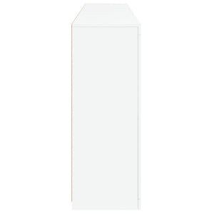 vidaXL Sideboard with LED Lights White 181.5x37x100 cm