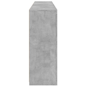 vidaXL Sideboard with LED Lights Concrete Grey 181.5x37x100 cm