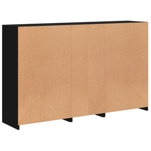 vidaXL Sideboard with LED Lights Black 162x37x100 cm