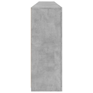 vidaXL Sideboard with LED Lights Concrete Grey 162x37x100 cm