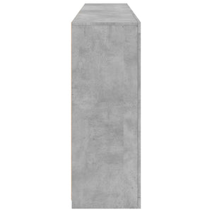 vidaXL Sideboard with LED Lights Concrete Grey 181.5x37x100 cm