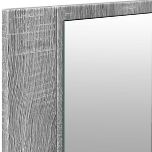 vidaXL LED Bathroom Mirror Cabinet Grey Sonoma 100x12x45 cm