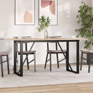 vidaXL Dining Table Legs O-Frame 120x60x73 cm Cast Iron