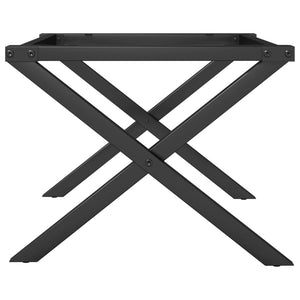 vidaXL Coffee Table Legs X-Frame 60x40x38 cm Cast Iron