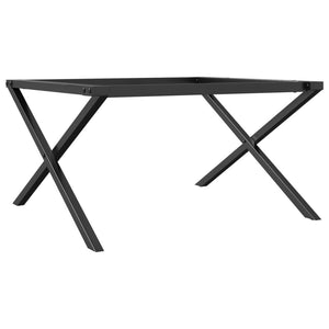 vidaXL Coffee Table Legs X-Frame 70x60x43 cm Cast Iron