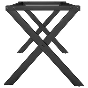 vidaXL Coffee Table Legs X-Frame 70x30x43 cm Cast Iron