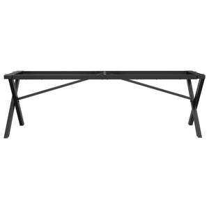 vidaXL Coffee Table Legs X-Frame 140x30x43 cm Cast Iron