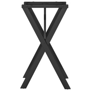 vidaXL Dining Table Legs X-Frame 40x40x73 cm Cast Iron