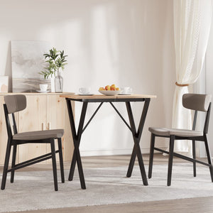 vidaXL Dining Table Legs X-Frame 60x40x73 cm Cast Iron