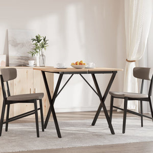 vidaXL Dining Table Legs X-Frame 60x60x73 cm Cast Iron