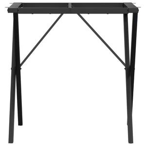 vidaXL Dining Table Legs X-Frame 60x60x73 cm Cast Iron