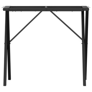 vidaXL Dining Table Legs X-Frame 80x40x73 cm Cast Iron