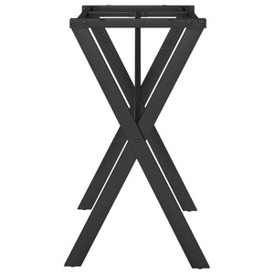 vidaXL Dining Table Legs X-Frame 80x40x73 cm Cast Iron