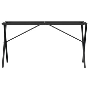 vidaXL Dining Table Legs X-Frame 120x60x73 cm Cast Iron