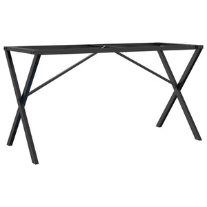 vidaXL Dining Table Legs X-Frame 120x60x73 cm Cast Iron