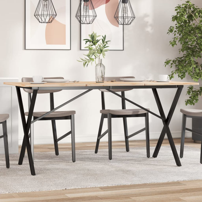 vidaXL Dining Table Legs X-Frame 120x60x73 cm Cast Iron