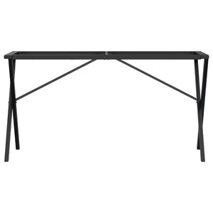 vidaXL Dining Table Legs X-Frame 140x60x73 cm Cast Iron