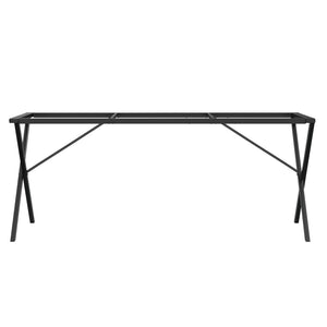 vidaXL Dining Table Legs X-Frame 160x80x73 cm Cast Iron