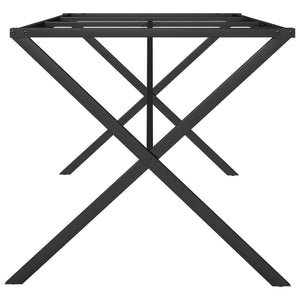 vidaXL Dining Table Legs X-Frame 160x80x73 cm Cast Iron