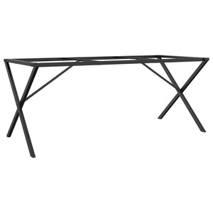 vidaXL Dining Table Legs X-Frame 160x80x73 cm Cast Iron