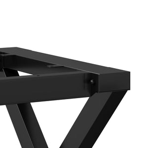 vidaXL Dining Table Legs X-Frame 160x80x73 cm Cast Iron