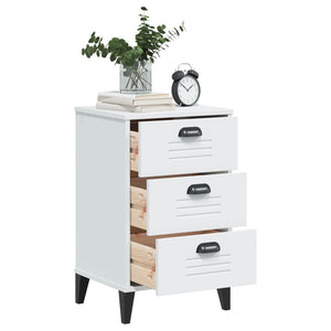 vidaXL Bedside Cabinet VIKEN White Engineered Wood