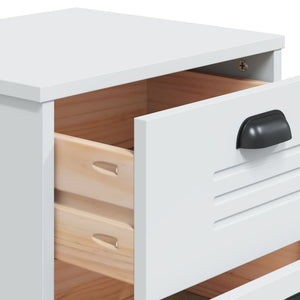 vidaXL Bedside Cabinet VIKEN White Engineered Wood