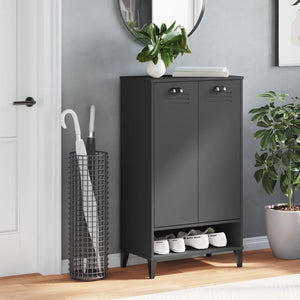 vidaXL Shoe Cabinet VIKEN Anthracite Grey Engineered Wood