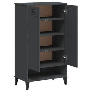 vidaXL Shoe Cabinet VIKEN Anthracite Grey Engineered Wood