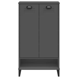 vidaXL Shoe Cabinet VIKEN Anthracite Grey Engineered Wood