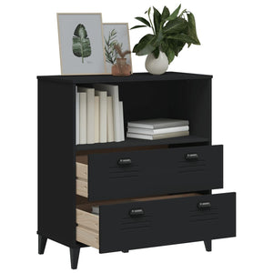 vidaXL Bookcase VIKEN Black 80x40x90 cm Engineered Wood